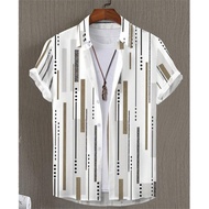 Summer Fashion 3D Printed Men's Shirts Basic GraphicsButton Short Sleeve Streetwear Hawaiian Shirts 