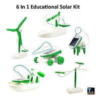 6 IN 1 Solar Robot Model Kit Science Toys for Children DIY Assemble Airplane Model Educational Toys 