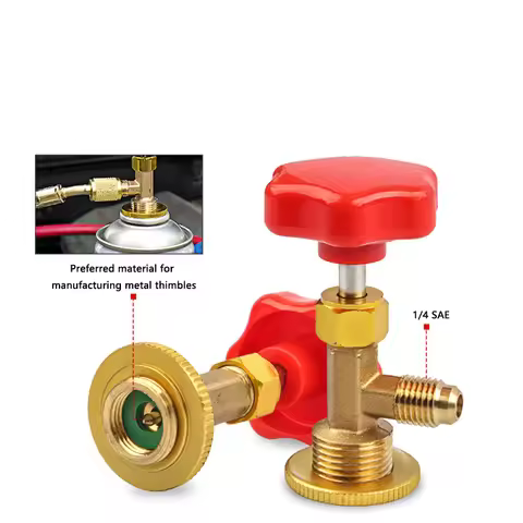 1 Pcs Dispensing Valve Bottle Opener 1/4 SAE Connector Mayitr Refrigerant Bottle Can Tap for R12 R22