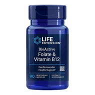 Life Extension BioActive Folate & Vitamin B12 90 Vegetarian Capsules