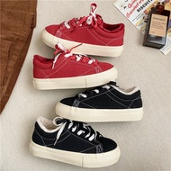 Christmas Christmas Winter New Style Plus Velvet Red Shoes Women's Shoes Niche Original Sneakers Ben