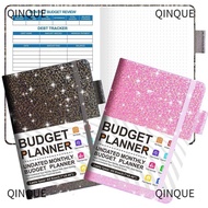 QINJUE A5 Cash Budget Planner Book, Undated English Notepad Monthly Finance Organizer, Portable Cash