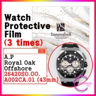 Protection Films for Audemars Piguet Royal Oak Offshore 26420SO (43mm) (3 sheets) / Scratch &amp; Contamination Prevention Stickers Film / watch care