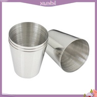(xavexbxl) Outdoor Camping Hiking Polished Stainless Steel Whiskey Liquor Cup for Hip Flask