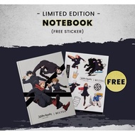 Beutea x Jujutsu Kaisen collaboration merch notebook Itadori kugisaki gojo fushiguro 茶仙子咒术回战笔记本联名周边