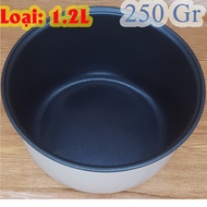 Rice Cooker Heart 1.2 L Non-Stick Black, Weighs 250 gr (Intestine, Core, 1 Liter, 1L2 - 1.2 Liters-1.2 Liters-1L 2, az-7)