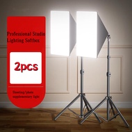 2PCS Professional Studio Lighting Softbox Monochrome LED Photography Studio Light Kit Studio Lightin