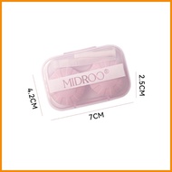 ❐ ☾ Midroo Contact Lens Case Pink Portable Contact Lens Simple Glossy Tweezers + Sucking Rod+ Lens