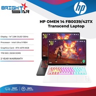 HP OMEN 14 FB0039/42TX Transcend Laptop (14" 2.8K OLED/120Hz/U9-185H/RTX 4070 8GB/1TB SSD/32GB DDR5/Win11)