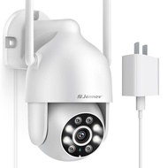 [Direct from Japan]JENNOV Wireless Outdoor Security Camera, AI Human Detection, Auto Tracking, 3MP, 