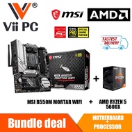 Vii PC Bundle Promo AMD Ryzen 5 5600X zen 3 + MSI MAG B550M MORTAR WIFI