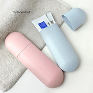 FCMY Large Toothbrush Tube Cover Case Cap Fashion Plastic Suitcase Holder Baggage Boarding Portable 