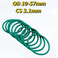 [XNY] O-ring Ring O-Ring O-Ring Green Fluorine Rubber O-Ring OD10-57mm * CS3.1mm Circle