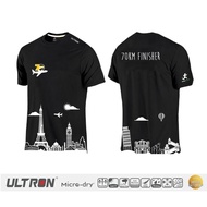 Round Neck Short Sleeve Outdoor Quick Dry Running T-shirt Sports Unisex Microfiber Dri Fit Jersey UL