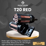 Car LED Bulb - T20 Red Ruchi Vision LED - Car LED Bulb - Car LED - 100% Original