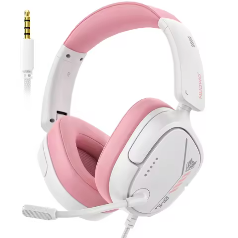 NUBWO HG04L Gaming Headset for PS5/PS4 Xbox Series X|S/Xbox One Switch 250g Lightweight Clear Unidir