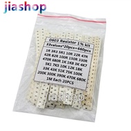 0603 SMD Resistor Kit Assorted Kit 1ohm-1M ohm 1% 33valuesX 20PCS=660PCS Sample Kit 0805 1206 1210 0