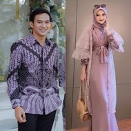 Couple Kimono Dress Lucia Wisuda Baju Pasangan Kondangan Tunangan Lamaran Rayya Gamis Polos Outer Br