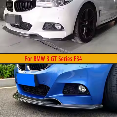 For BMW 3 GT Series F34 320i 330i 318i Carbon Fiber Car Front Bumper Diverter Spoiler Diffuser Front