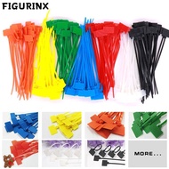 FIGURINX 100pcs Cable Tag Easy Mark Tag Labels Markers Mesh Wire Marker Colorful Tag