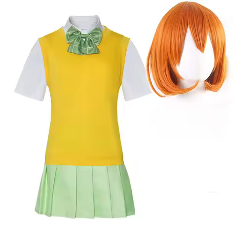 Anime Nakano Itsuki Nakano Yotsuba Nakano Ichika Cosplay Costume Or Wig