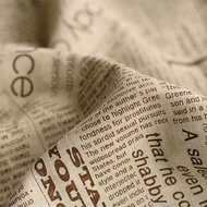 Export Japanese and Korean Newspaper Cotton Linen Fabric Linen Handmade DIY Fabric Sofa Curtain Tabl