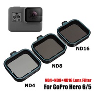 3 Pack Fiter Set ND Lens Protector Filter(ND4 8 16) 3 Filters for Gopro Hero 5 Hero 6 Black Hero 7 C