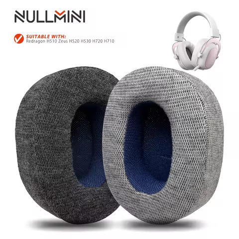 Nullmini Earpads Suitable for Redragon H510 Zeus H520 H530 H710 H720 Headphones Replacement Ear Cush