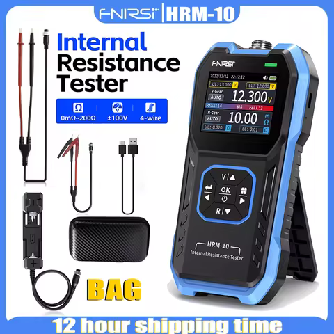FNIRSI HRM-10 Internal Resistance Tester High Precision 4-Wire Voltage And Resistance Measurement Ca