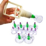 Vacuum Cupping Therapy Hajima Cups Chinese Vacuum Cupping Kit Pull Out a Vacuum