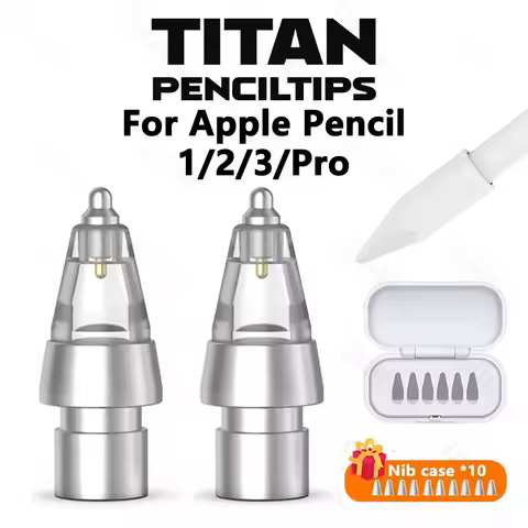 Replacement Tips for Apple Pencil 2nd Gen/1st Gen USB-C Apple Pencil Pro Metal Pencil Nibs Precise C