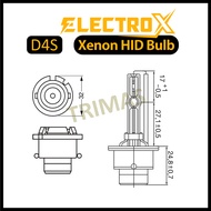 ELECTROX Xenon Next Generation HID Headlight Bulb 5500K Projector Reflector D1S D2S D3S D4S D8S D2R 