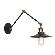American Retro Loft Industry Iron Folding Lamp Office Stair Bathroom Bedside Bedroom Wall Lamp Simpl