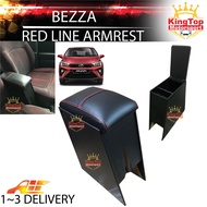 Perodua Bezza PVC Red Line Arm Rest