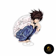 Keychain, Standee Model Anime DEATH NOTE L Study Desk Decoration