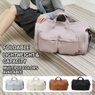【Local Ship】Foldable Travel Duffel Bag 32L Large Capacity Waterproof Wet Dry Separation Gym Bag with
