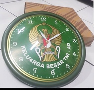Jam dinding TNI AD IJO | Jam dinding logo | Jam TNI AD HIJAU | Jam dinding army
