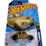 Hot Wheels Bumbblebee. Volkswagen Beetle. Card HW Screen Time Series. Transformers. Warna Gold Metal