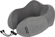 Travelon: Travel Comfort Neck Pillows, Charcoal, One Size, Contoured Memory Foam Travel Pillow