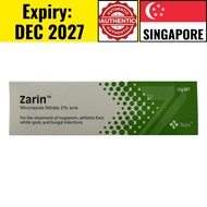 Zarin Cream 15g Antifungal Cream Effective for Ringworm White Spot and Athletes Foot Fungus Cream