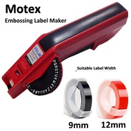 100% ORIGINAL MOTEX label maker/DIY tape writer/refill tape 9mm 12mm Motex tape writer/embossing mak