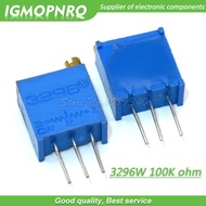 100Pcs/lot 3296W-1-104LF 3296W 104 100K ohm Top regulation Multiturn Variable Resistor Trimmer Poten