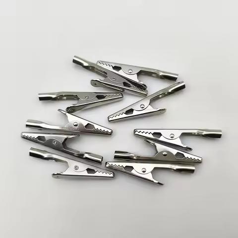 10/20Pcs Metal Alligator Clips Alligator Test Clip Electrical Lead Test Cable Clip Battery Clamps 50