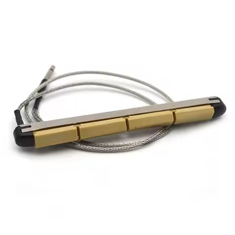 U Bass Acoustic Bass Piezo Pickup Strip, 4/6 String Hard Bar Pickup Rod with 2.5mm Plug Input Unders