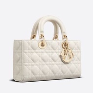 專櫃正貨 迪奧Christian Dior LADY D-JOY 手袋奶白色 包包 CD Dior 側背包 肩背包