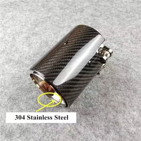 One Piece Glossy M2 M3 M4 M5 M6 Performance Carbon Exhaust Tips For Bmw F87 F80 F82 F83 F90 Muffle N