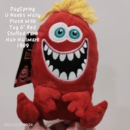 Strange Doll DaySpring U-Neeks Wally Plush With Tag 6" Red Stuff Yarn Hair Hallmark 1989 Authentic H