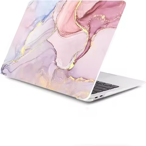 For Macbook Pro 16 Inch Case 2023 2021 M3 A2991/M2 A2780/M1 A2485 Max Chip Pink Marble for Macbook P