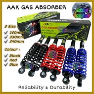 [AAK] Gas Absorber 280MM 330MM 340MM Black Blue Red EX5 Dream KRISS RXZ Wave100 W110 W125 Lagenda Fu