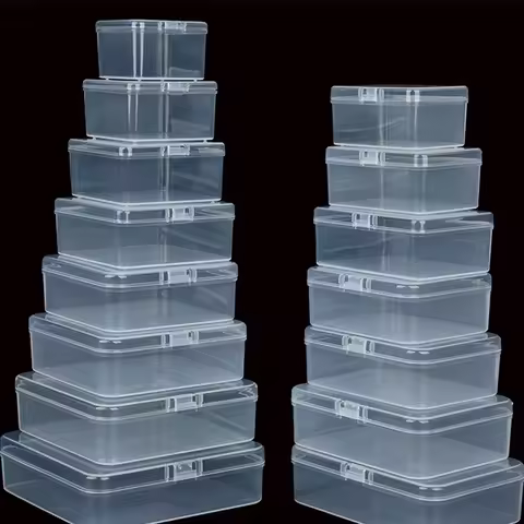 Transparent PP plastic box rectangular square jointed packaging box